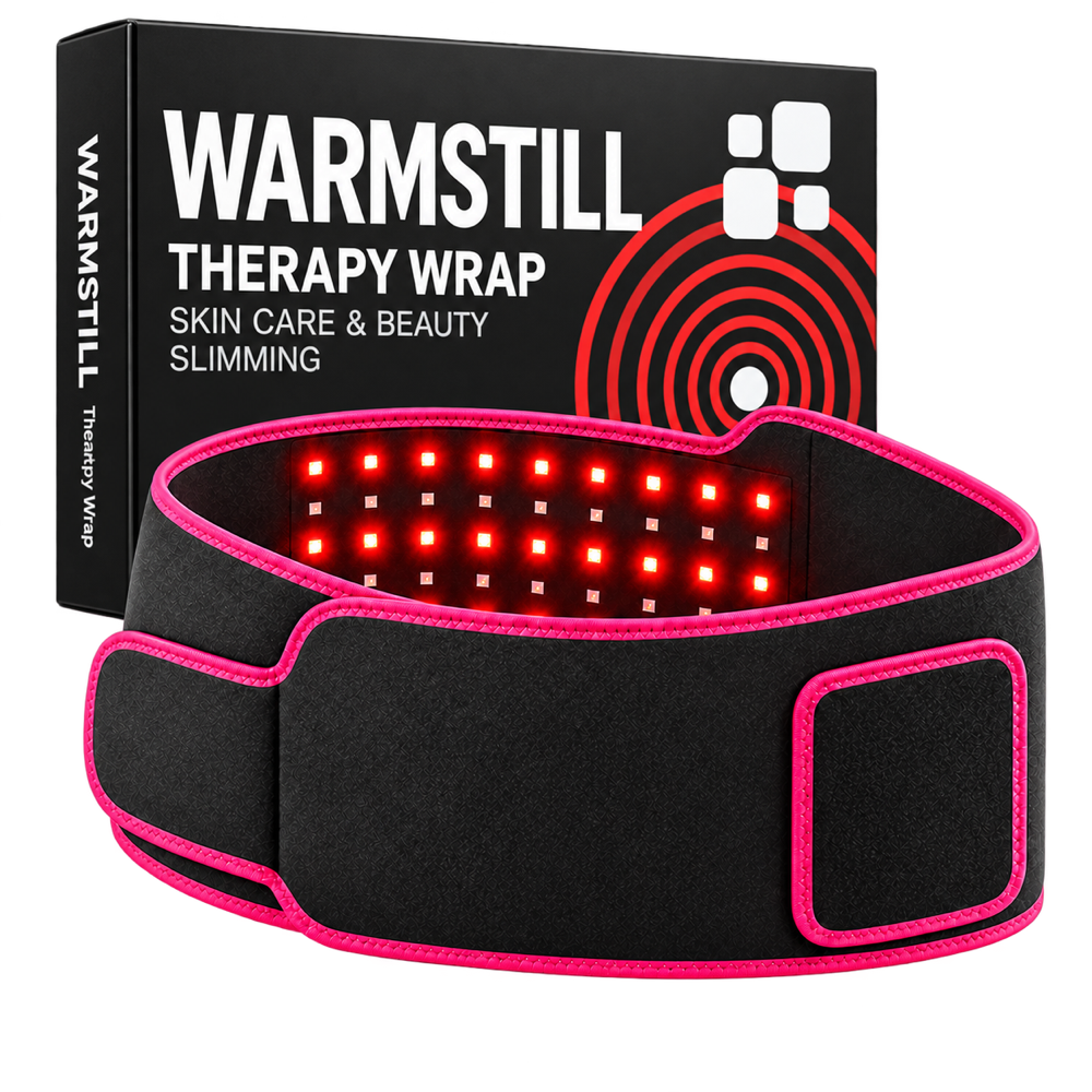 The Ember Wrap with its box, LEDs lit